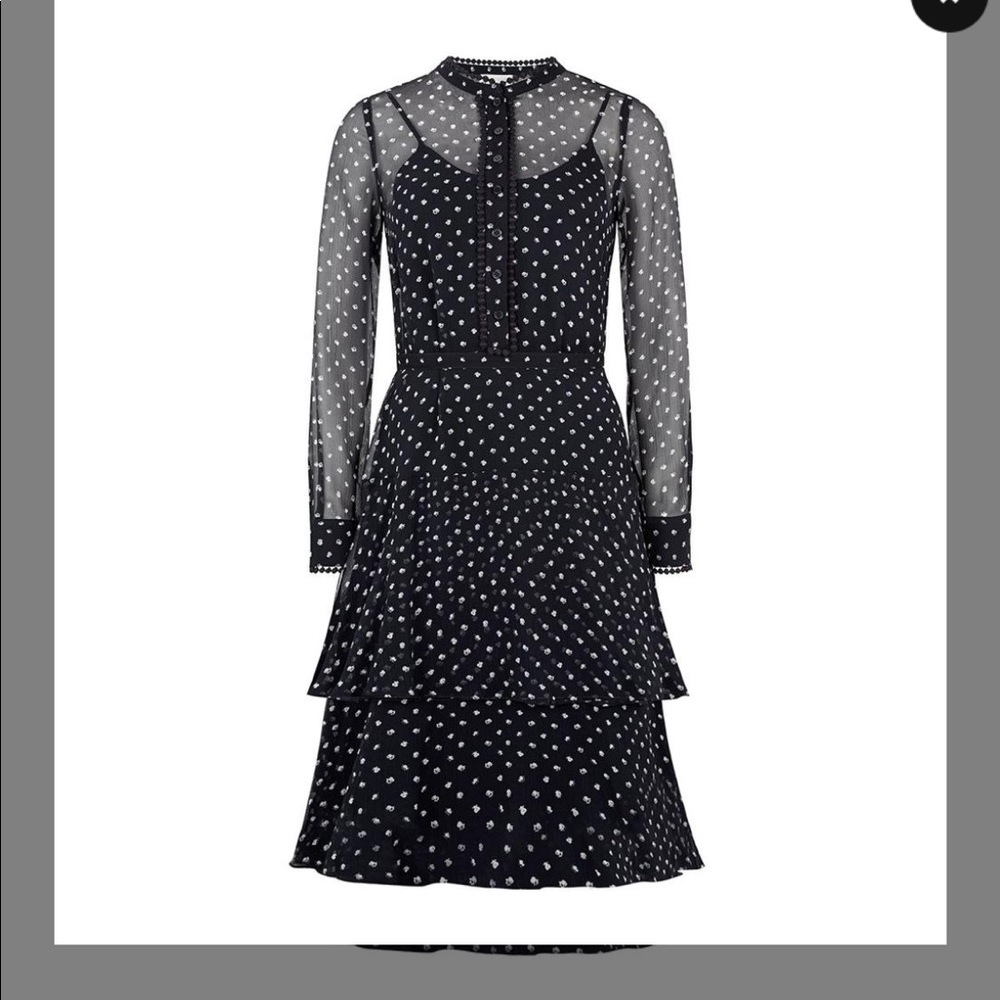 Hobbs Lily Spot black Dress